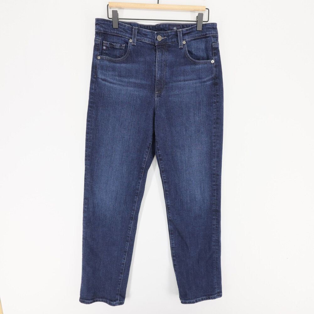 AG Adriano Goldschmied Saige Jeans Womens 30 Blue High Rise Straight Stretch
